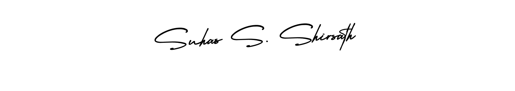 How to make Suhas S. Shirsath name signature. Use AmerikaSignatureDemo-Regular style for creating short signs online. This is the latest handwritten sign. Suhas S. Shirsath signature style 3 images and pictures png