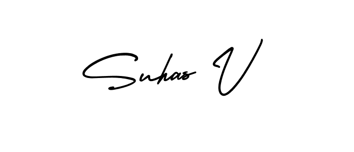 Also we have Suhas V name is the best signature style. Create professional handwritten signature collection using AmerikaSignatureDemo-Regular autograph style. Suhas V signature style 3 images and pictures png