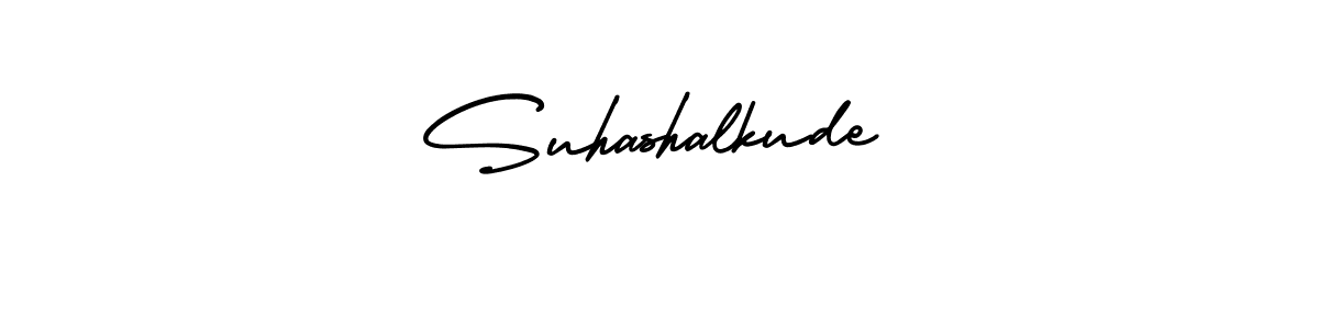 The best way (AmerikaSignatureDemo-Regular) to make a short signature is to pick only two or three words in your name. The name Suhashalkude include a total of six letters. For converting this name. Suhashalkude signature style 3 images and pictures png