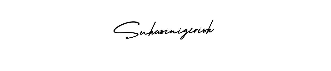 How to make Suhasinigirish signature? AmerikaSignatureDemo-Regular is a professional autograph style. Create handwritten signature for Suhasinigirish name. Suhasinigirish signature style 3 images and pictures png