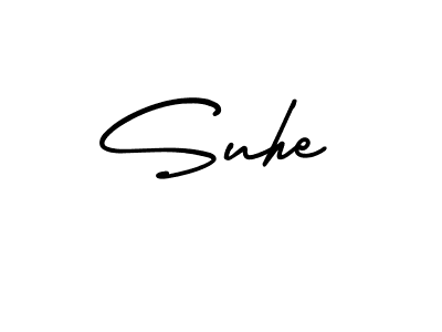 How to make Suhe signature? AmerikaSignatureDemo-Regular is a professional autograph style. Create handwritten signature for Suhe name. Suhe signature style 3 images and pictures png