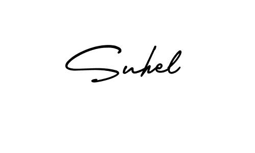 Suhel stylish signature style. Best Handwritten Sign (AmerikaSignatureDemo-Regular) for my name. Handwritten Signature Collection Ideas for my name Suhel. Suhel signature style 3 images and pictures png