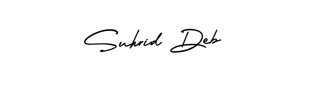 How to make Suhrid Deb signature? AmerikaSignatureDemo-Regular is a professional autograph style. Create handwritten signature for Suhrid Deb name. Suhrid Deb signature style 3 images and pictures png