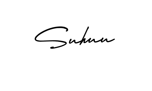 The best way (AmerikaSignatureDemo-Regular) to make a short signature is to pick only two or three words in your name. The name Suhuu include a total of six letters. For converting this name. Suhuu signature style 3 images and pictures png