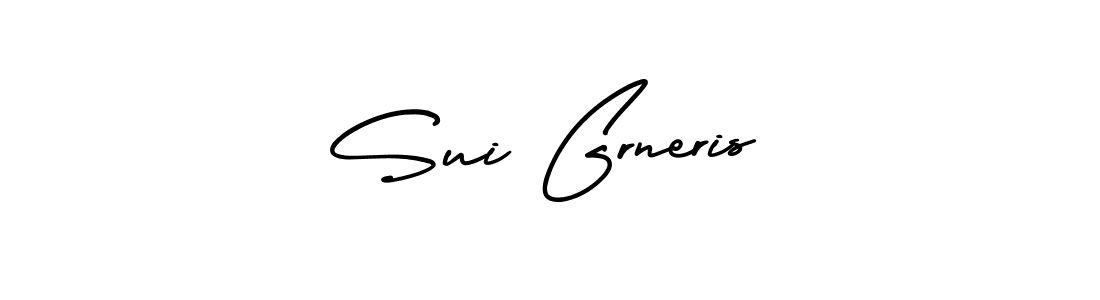 Best and Professional Signature Style for Sui Grneris. AmerikaSignatureDemo-Regular Best Signature Style Collection. Sui Grneris signature style 3 images and pictures png