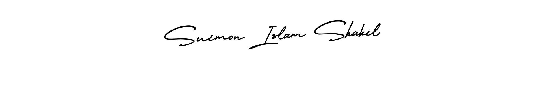 Also we have Suimon Islam Shakil name is the best signature style. Create professional handwritten signature collection using AmerikaSignatureDemo-Regular autograph style. Suimon Islam Shakil signature style 3 images and pictures png