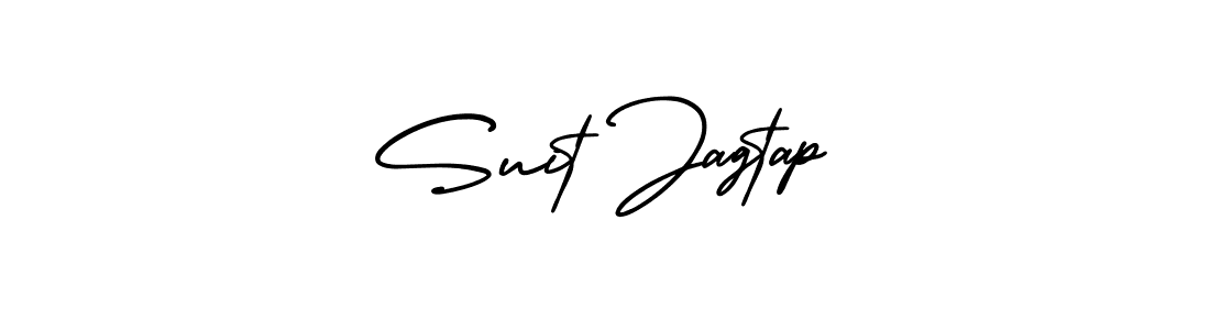 Suit Jagtap stylish signature style. Best Handwritten Sign (AmerikaSignatureDemo-Regular) for my name. Handwritten Signature Collection Ideas for my name Suit Jagtap. Suit Jagtap signature style 3 images and pictures png