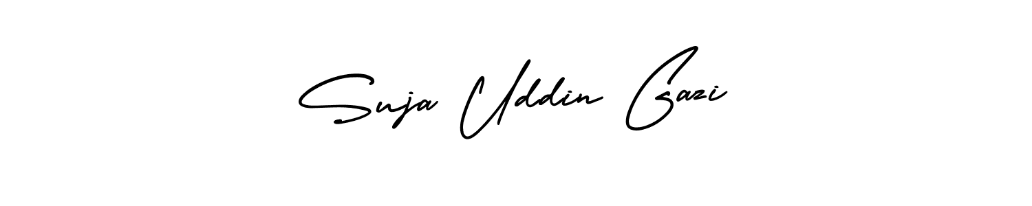 Also You can easily find your signature by using the search form. We will create Suja Uddin Gazi name handwritten signature images for you free of cost using AmerikaSignatureDemo-Regular sign style. Suja Uddin Gazi signature style 3 images and pictures png