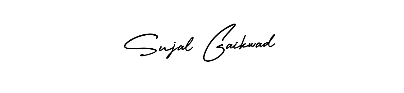 How to Draw Sujal Gaikwad signature style? AmerikaSignatureDemo-Regular is a latest design signature styles for name Sujal Gaikwad. Sujal Gaikwad signature style 3 images and pictures png