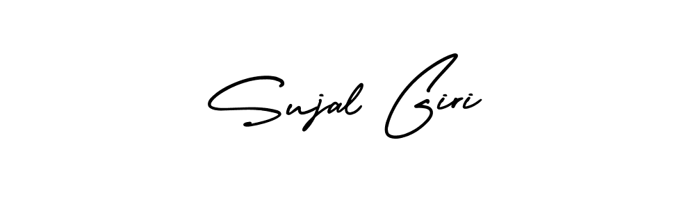How to make Sujal Giri signature? AmerikaSignatureDemo-Regular is a professional autograph style. Create handwritten signature for Sujal Giri name. Sujal Giri signature style 3 images and pictures png