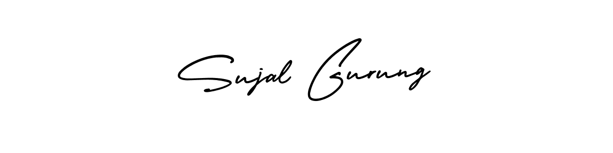 It looks lik you need a new signature style for name Sujal Gurung. Design unique handwritten (AmerikaSignatureDemo-Regular) signature with our free signature maker in just a few clicks. Sujal Gurung signature style 3 images and pictures png