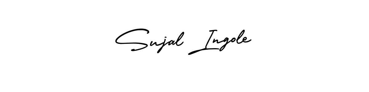 It looks lik you need a new signature style for name Sujal Ingole. Design unique handwritten (AmerikaSignatureDemo-Regular) signature with our free signature maker in just a few clicks. Sujal Ingole signature style 3 images and pictures png