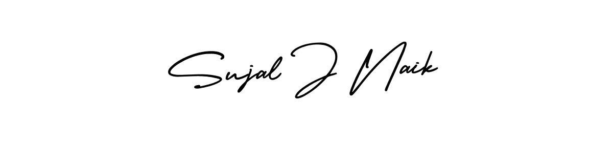 Similarly AmerikaSignatureDemo-Regular is the best handwritten signature design. Signature creator online .You can use it as an online autograph creator for name Sujal J Naik. Sujal J Naik signature style 3 images and pictures png