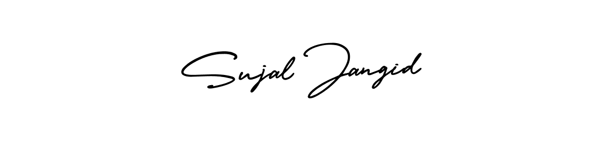 How to make Sujal Jangid signature? AmerikaSignatureDemo-Regular is a professional autograph style. Create handwritten signature for Sujal Jangid name. Sujal Jangid signature style 3 images and pictures png