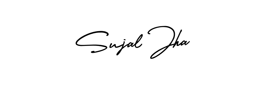 How to make Sujal Jha signature? AmerikaSignatureDemo-Regular is a professional autograph style. Create handwritten signature for Sujal Jha name. Sujal Jha signature style 3 images and pictures png