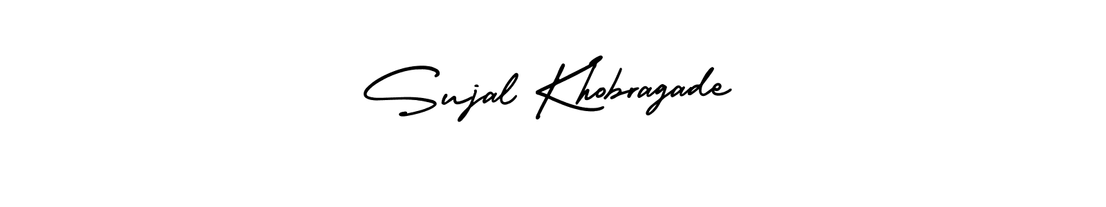 Make a short Sujal Khobragade signature style. Manage your documents anywhere anytime using AmerikaSignatureDemo-Regular. Create and add eSignatures, submit forms, share and send files easily. Sujal Khobragade signature style 3 images and pictures png