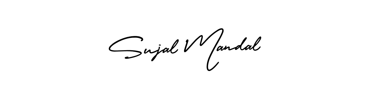 Create a beautiful signature design for name Sujal Mandal. With this signature (AmerikaSignatureDemo-Regular) fonts, you can make a handwritten signature for free. Sujal Mandal signature style 3 images and pictures png