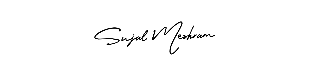 How to make Sujal Meshram signature? AmerikaSignatureDemo-Regular is a professional autograph style. Create handwritten signature for Sujal Meshram name. Sujal Meshram signature style 3 images and pictures png