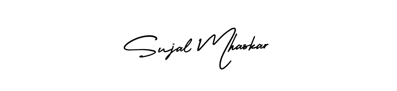 It looks lik you need a new signature style for name Sujal Mhaskar. Design unique handwritten (AmerikaSignatureDemo-Regular) signature with our free signature maker in just a few clicks. Sujal Mhaskar signature style 3 images and pictures png