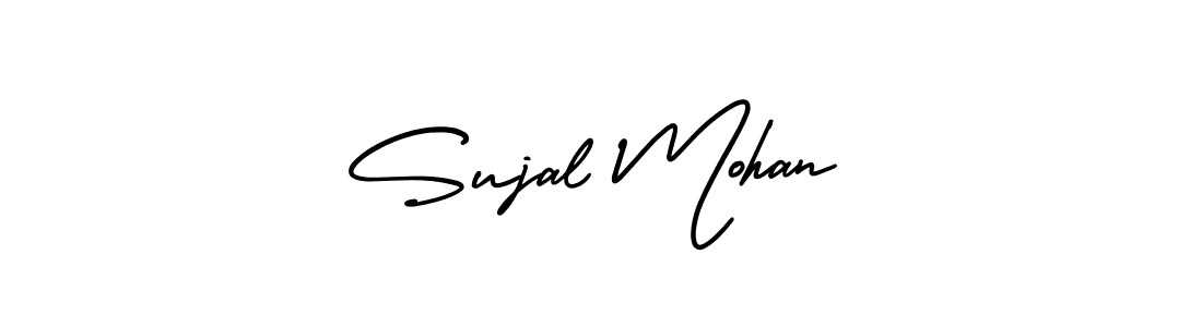 Best and Professional Signature Style for Sujal Mohan. AmerikaSignatureDemo-Regular Best Signature Style Collection. Sujal Mohan signature style 3 images and pictures png