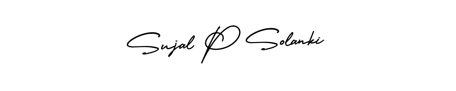 AmerikaSignatureDemo-Regular is a professional signature style that is perfect for those who want to add a touch of class to their signature. It is also a great choice for those who want to make their signature more unique. Get Sujal P Solanki name to fancy signature for free. Sujal P Solanki signature style 3 images and pictures png