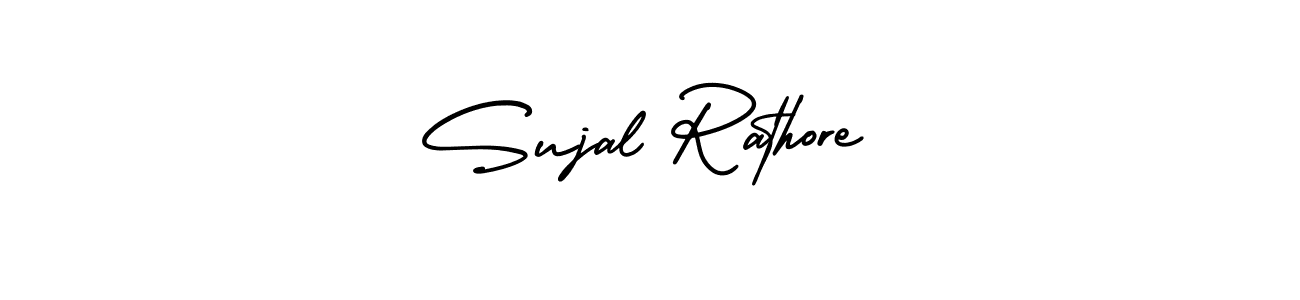 How to make Sujal Rathore name signature. Use AmerikaSignatureDemo-Regular style for creating short signs online. This is the latest handwritten sign. Sujal Rathore signature style 3 images and pictures png