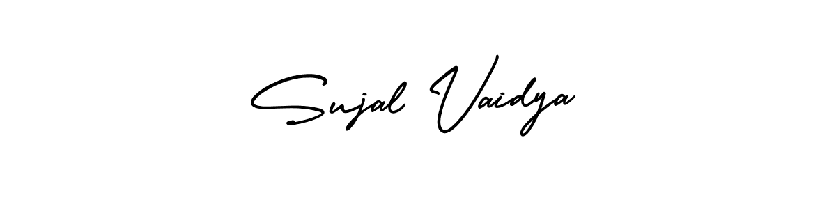 Sujal Vaidya stylish signature style. Best Handwritten Sign (AmerikaSignatureDemo-Regular) for my name. Handwritten Signature Collection Ideas for my name Sujal Vaidya. Sujal Vaidya signature style 3 images and pictures png