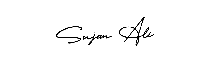 Design your own signature with our free online signature maker. With this signature software, you can create a handwritten (AmerikaSignatureDemo-Regular) signature for name Sujan Ali. Sujan Ali signature style 3 images and pictures png