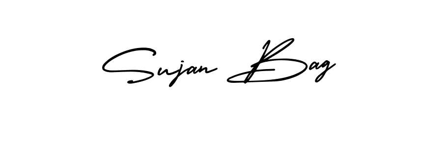 Also You can easily find your signature by using the search form. We will create Sujan Bag name handwritten signature images for you free of cost using AmerikaSignatureDemo-Regular sign style. Sujan Bag signature style 3 images and pictures png