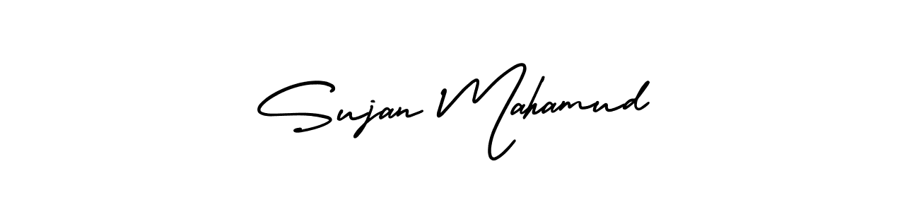 Sujan Mahamud stylish signature style. Best Handwritten Sign (AmerikaSignatureDemo-Regular) for my name. Handwritten Signature Collection Ideas for my name Sujan Mahamud. Sujan Mahamud signature style 3 images and pictures png