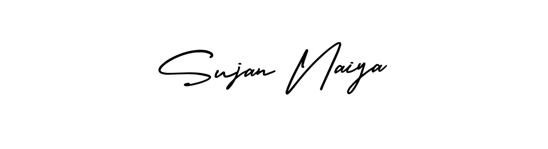 Sujan Naiya stylish signature style. Best Handwritten Sign (AmerikaSignatureDemo-Regular) for my name. Handwritten Signature Collection Ideas for my name Sujan Naiya. Sujan Naiya signature style 3 images and pictures png