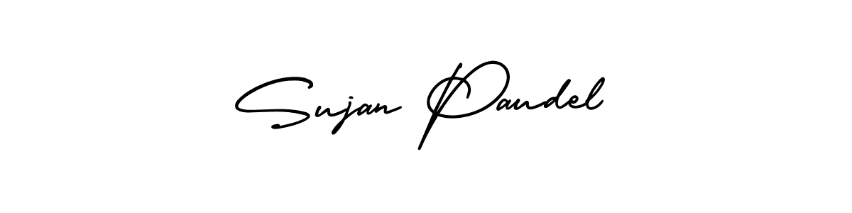 Also You can easily find your signature by using the search form. We will create Sujan Paudel name handwritten signature images for you free of cost using AmerikaSignatureDemo-Regular sign style. Sujan Paudel signature style 3 images and pictures png