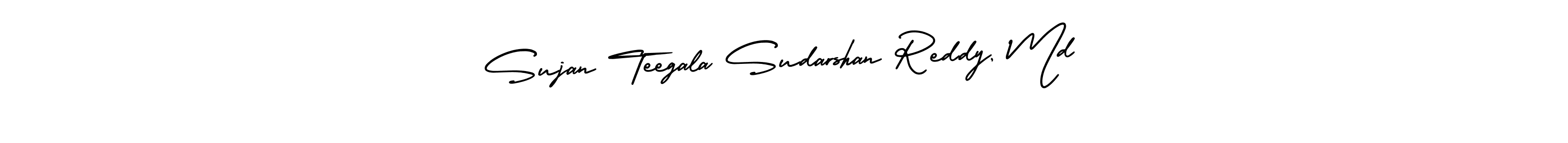 Make a beautiful signature design for name Sujan Teegala Sudarshan Reddy, Md. Use this online signature maker to create a handwritten signature for free. Sujan Teegala Sudarshan Reddy, Md signature style 3 images and pictures png