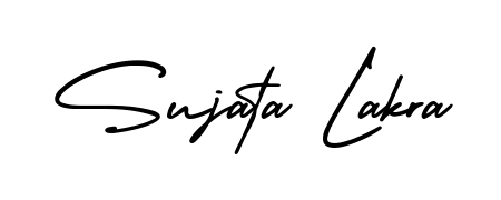 Try this chic Sujata Lakra handwritten sign style. Using AmerikaSignatureDemo-Regular font elements, it gives your name a sleek, memorable identity. Sujata Lakra signature style 3 images and pictures png