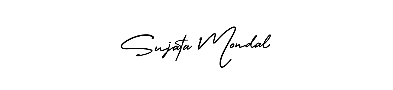 How to make Sujata Mondal signature? AmerikaSignatureDemo-Regular is a professional autograph style. Create handwritten signature for Sujata Mondal name. Sujata Mondal signature style 3 images and pictures png