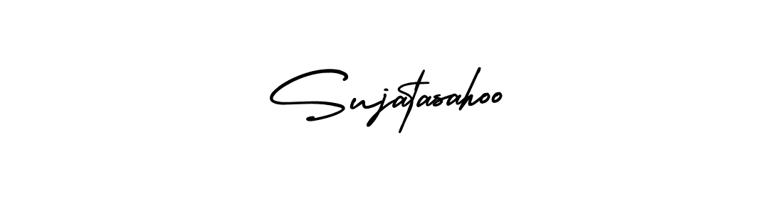 It looks lik you need a new signature style for name Sujatasahoo. Design unique handwritten (AmerikaSignatureDemo-Regular) signature with our free signature maker in just a few clicks. Sujatasahoo signature style 3 images and pictures png