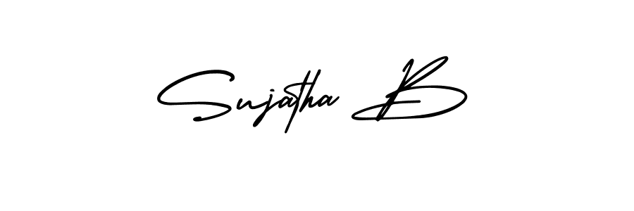 Similarly AmerikaSignatureDemo-Regular is the best handwritten signature design. Signature creator online .You can use it as an online autograph creator for name Sujatha B. Sujatha B signature style 3 images and pictures png