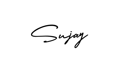 if you are searching for the best signature style for your name Sujay. so please give up your signature search. here we have designed multiple signature styles  using AmerikaSignatureDemo-Regular. Sujay signature style 3 images and pictures png
