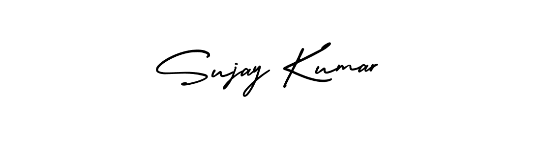 The best way (AmerikaSignatureDemo-Regular) to make a short signature is to pick only two or three words in your name. The name Sujay Kumar include a total of six letters. For converting this name. Sujay Kumar signature style 3 images and pictures png