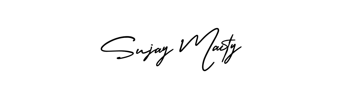 Make a beautiful signature design for name Sujay Maity. With this signature (AmerikaSignatureDemo-Regular) style, you can create a handwritten signature for free. Sujay Maity signature style 3 images and pictures png