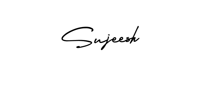 Best and Professional Signature Style for Sujeesh. AmerikaSignatureDemo-Regular Best Signature Style Collection. Sujeesh signature style 3 images and pictures png