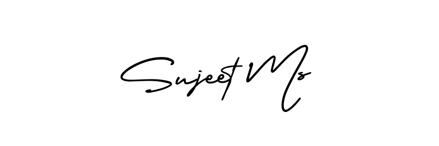 Design your own signature with our free online signature maker. With this signature software, you can create a handwritten (AmerikaSignatureDemo-Regular) signature for name Sujeet Ms. Sujeet Ms signature style 3 images and pictures png