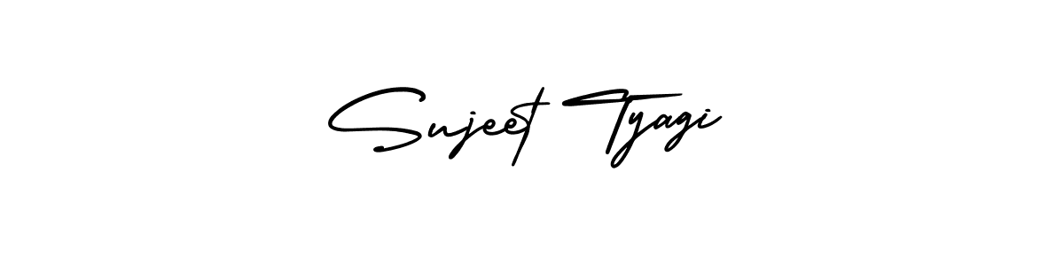 The best way (AmerikaSignatureDemo-Regular) to make a short signature is to pick only two or three words in your name. The name Sujeet Tyagi include a total of six letters. For converting this name. Sujeet Tyagi signature style 3 images and pictures png