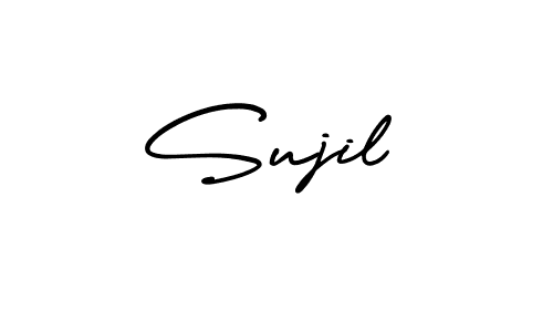 It looks lik you need a new signature style for name Sujil. Design unique handwritten (AmerikaSignatureDemo-Regular) signature with our free signature maker in just a few clicks. Sujil signature style 3 images and pictures png