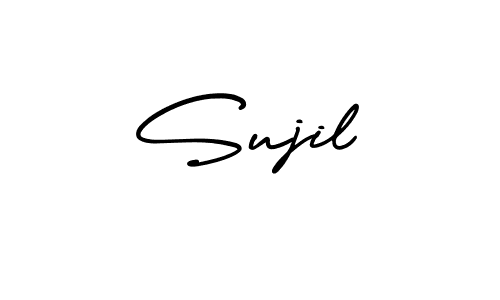 if you are searching for the best signature style for your name Sujil. so please give up your signature search. here we have designed multiple signature styles  using AmerikaSignatureDemo-Regular. Sujil signature style 3 images and pictures png