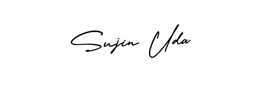 Check out images of Autograph of Sujin Uda name. Actor Sujin Uda Signature Style. AmerikaSignatureDemo-Regular is a professional sign style online. Sujin Uda signature style 3 images and pictures png