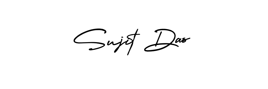 The best way (AmerikaSignatureDemo-Regular) to make a short signature is to pick only two or three words in your name. The name Sujit Das include a total of six letters. For converting this name. Sujit Das signature style 3 images and pictures png