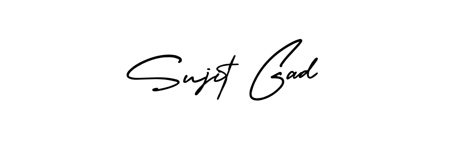 Check out images of Autograph of Sujit Gad name. Actor Sujit Gad Signature Style. AmerikaSignatureDemo-Regular is a professional sign style online. Sujit Gad signature style 3 images and pictures png