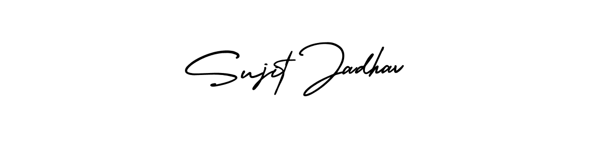 Create a beautiful signature design for name Sujit Jadhav. With this signature (AmerikaSignatureDemo-Regular) fonts, you can make a handwritten signature for free. Sujit Jadhav signature style 3 images and pictures png