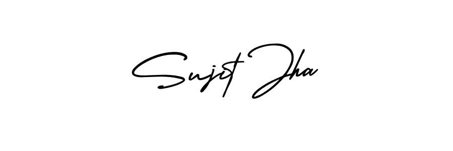 How to Draw Sujit Jha signature style? AmerikaSignatureDemo-Regular is a latest design signature styles for name Sujit Jha. Sujit Jha signature style 3 images and pictures png